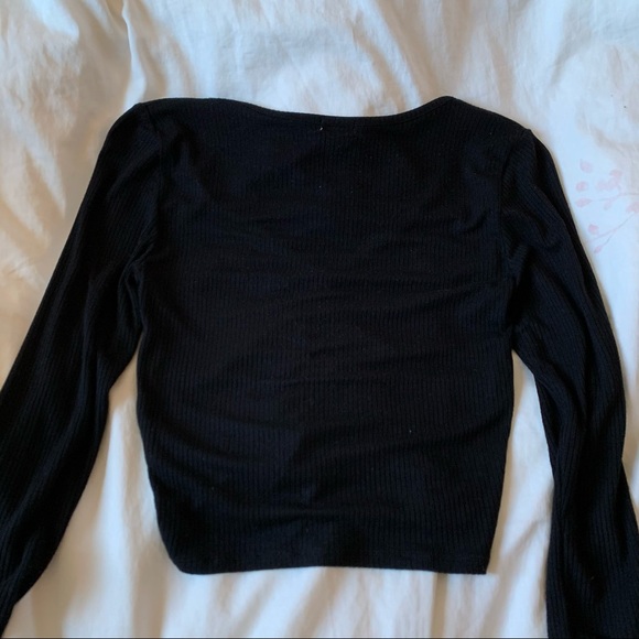 garage ruched long sleeve top - Picture 2 of 4